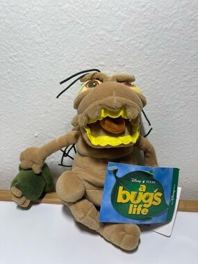 Disney Store Exclusive P.T. Flea A Bug's Life Bean Bag 8" Plush Vtg 1990's